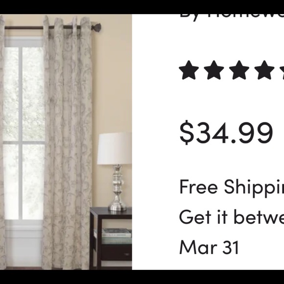 Curtains 2 panels - Picture 4 of 6